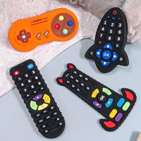 TYRY.HU 1Pc Baby Silicone Teether Toys Remote Control Shape Teether Rodent Gum Pain Relief Teething Toy Kids Sensory Educational