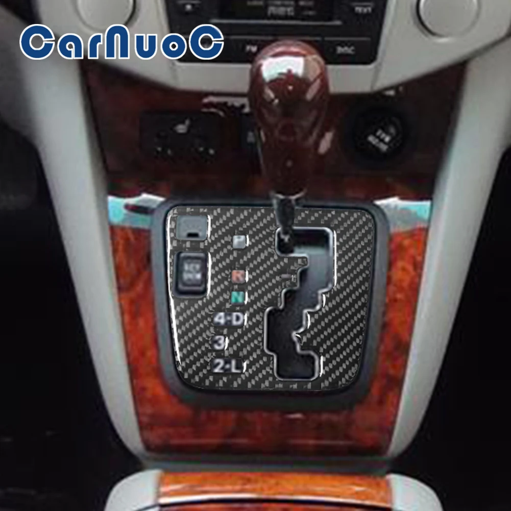 Shift Console Panel Stickers Car Protection Decorative Strips Accessories Auto Interior Mouldings For Lexus RX330 RX350 Series