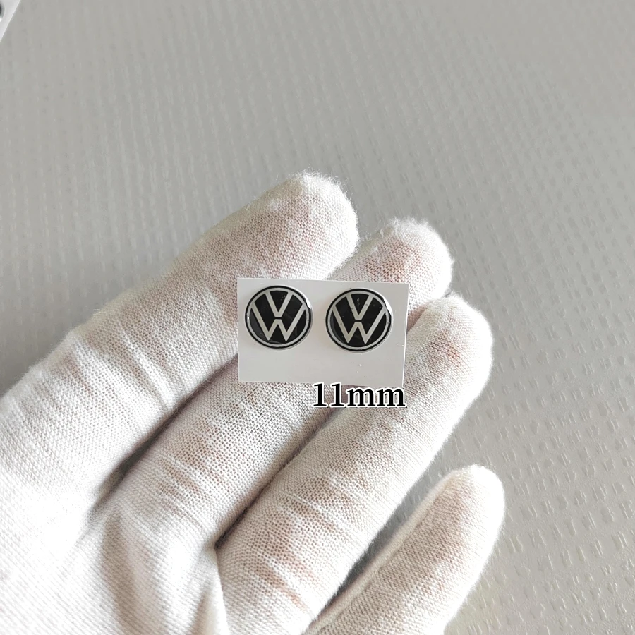 11mm Car Key Sticker Auto Control Keychain Emblem Accessories For Volkswagen VW Rline R GTI Golf Polo Passat Magotan Tiguan Bora