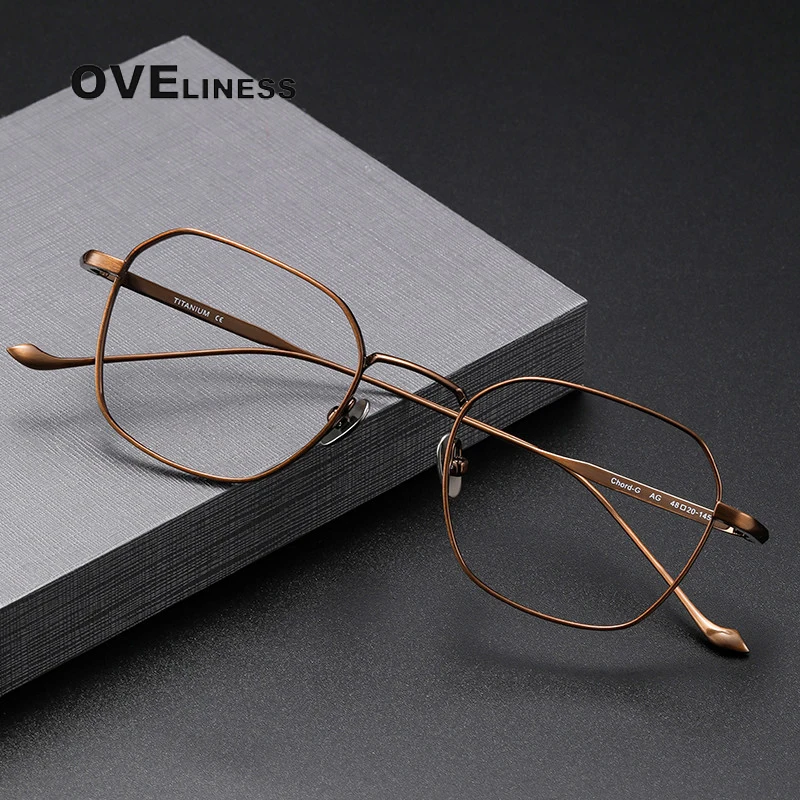 

Pure Titanium Glasses Frame Men Women Retro square Eyeglasses frames Vintage Eyewear High Quality male spectacles