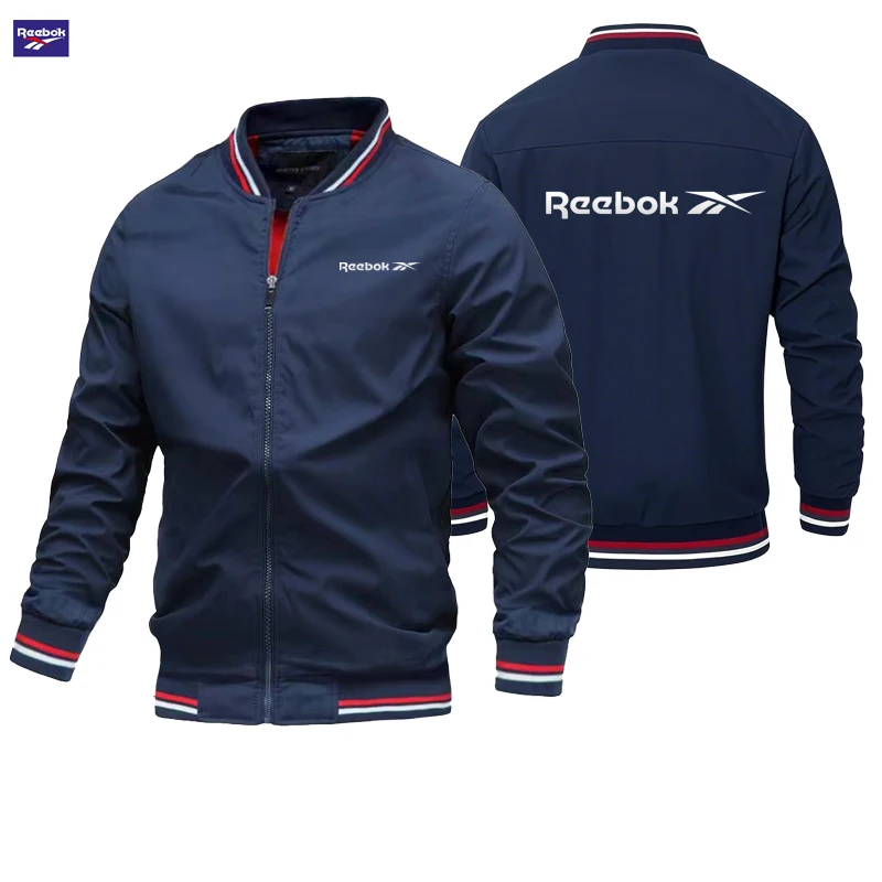 Reebok logo spring/autumn pilot jacket - men's casual fitted baseball shirt - new autumn fashionable high-quality men's coat - view 3