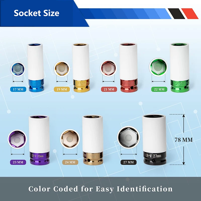 3pc1-2-color-sleeve-set-5-piece-pneumatic-tire-protection-sleeve-automotive-tire-hardware-tools