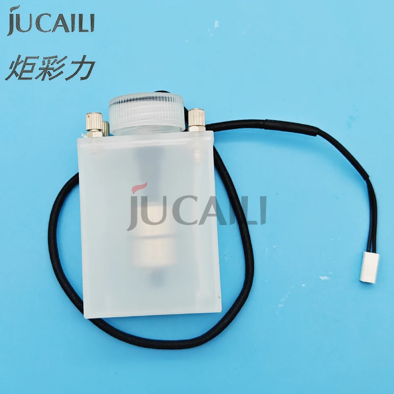 JCL 4 Ways Sub Ink Tank พร้อมขั้วต่อโลหะสําหรับ Konica Mutoh Mimaki Allwin Infiniti Bulk Printer Sub Tank