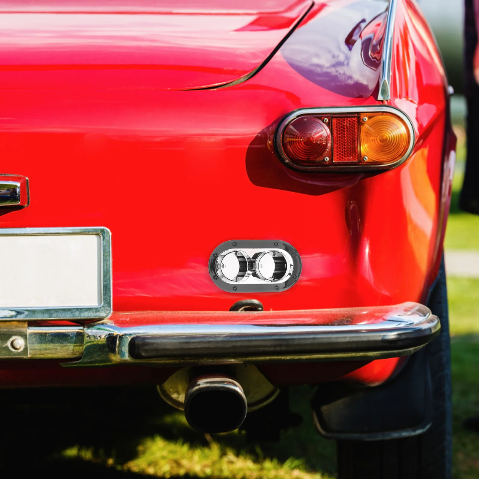 

Car Bumper Decorative Exhaust Muffler Fake Outlet Tip Scratch Protection Automotive Supply Universal Car Accessory