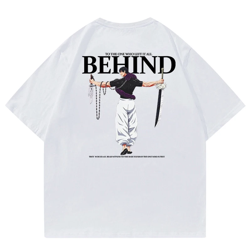 Japanese Anime Clothes Cartoon Fushiguro Toji Graphic T-shirt Men Fashion Oversized T Shirt Male Manga Fashion Tshirt Women Tops