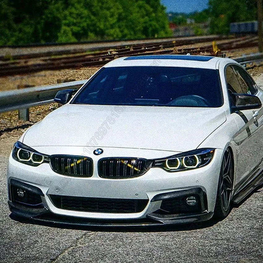 المصد الأمامي للسيارة المفسد الشفة لسيارات BMW 4-Series F32 F33 F36 420i 430i 420d M440i 2013-2019 مجموعات الجسم الفاصل الناشر السفلي #2