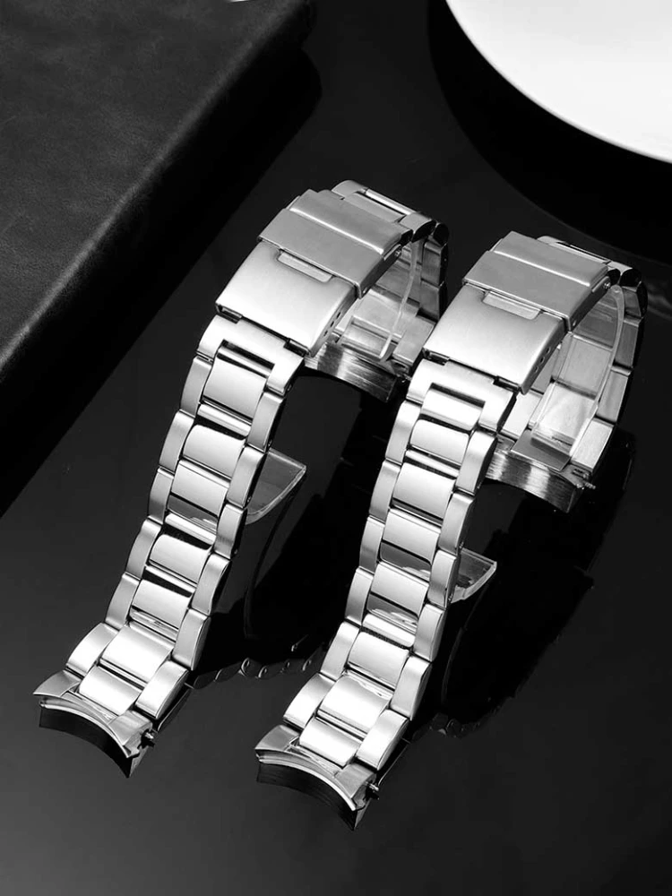 For Longines Conquest Replace Original 21mm Fold Buckle Watchband Men\'s L3.781/742/642 Diving Stainless Steel Watch Strap