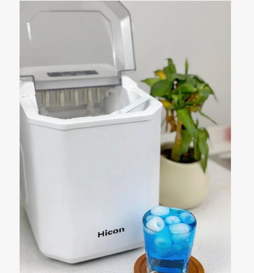 ماكينة صنع الثلج HICON بقوة 220 فولت ماكينة صنع الثلج الموفرة للطاقة للاستخدام المنزلي والمهجع والخارجي BAB
