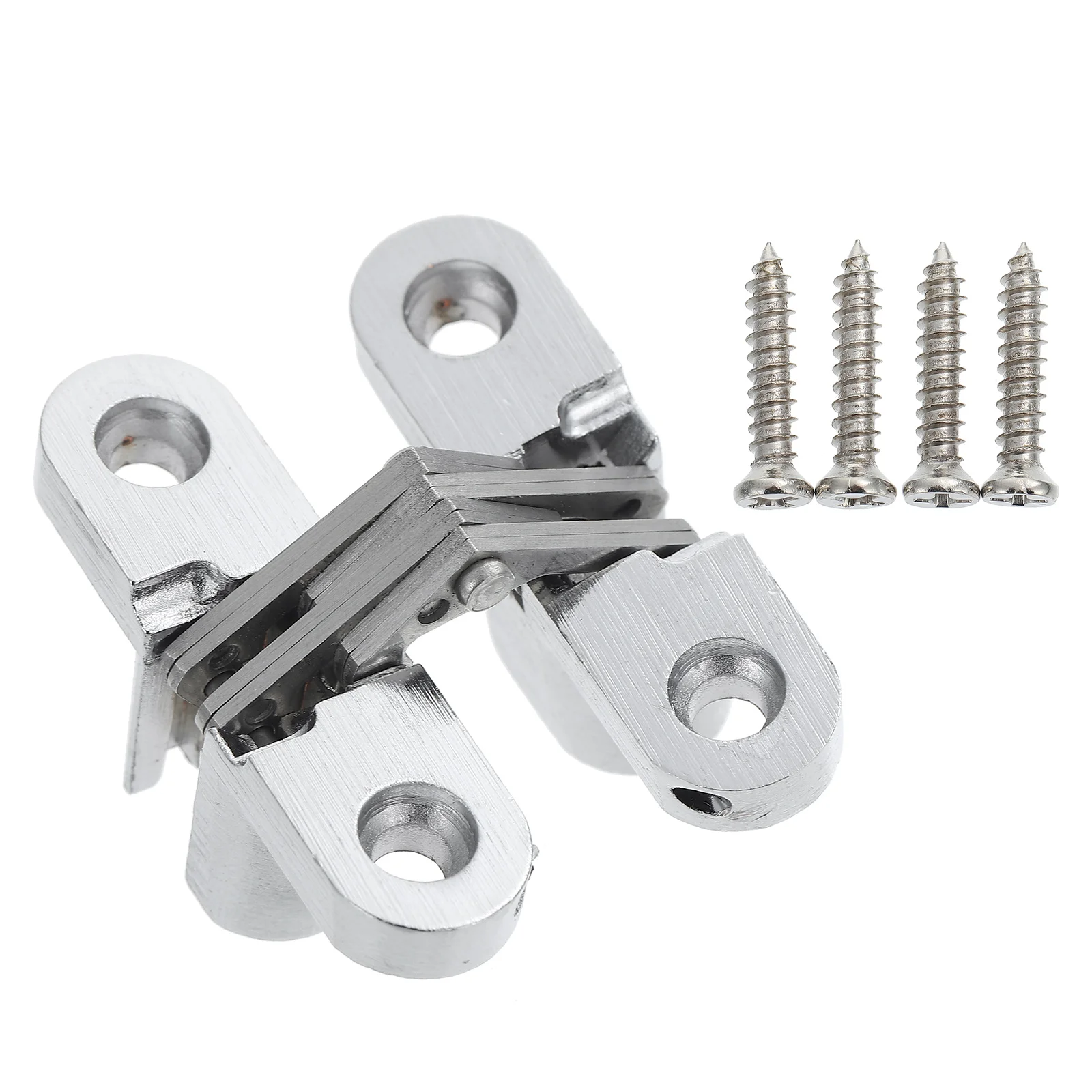 

Invisible Door Hinge Zinc Alloy Hidden Folding Cabinet Rotating Heavy Duty Adjustable Wooden Furniture Hardware Pivot Hinges