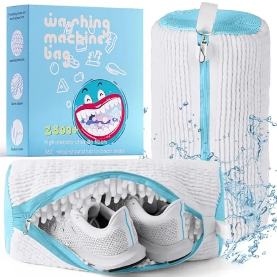 

XXL Shoe Washing Machine Bag, Laundry Shoe Bag for Washer and Dryer, Laundry Shoe Bag Protect Sneaker, Running Shoes, Bras, Del