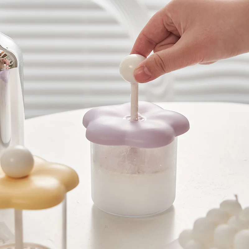 Schattige Bloemen Gezichtsreiniger Schuimschuimbeker Draagbare Handmatige Schuimmaker Body Wash Bubble Maker Huidverzorgingstool Badkamerbenodigdheden