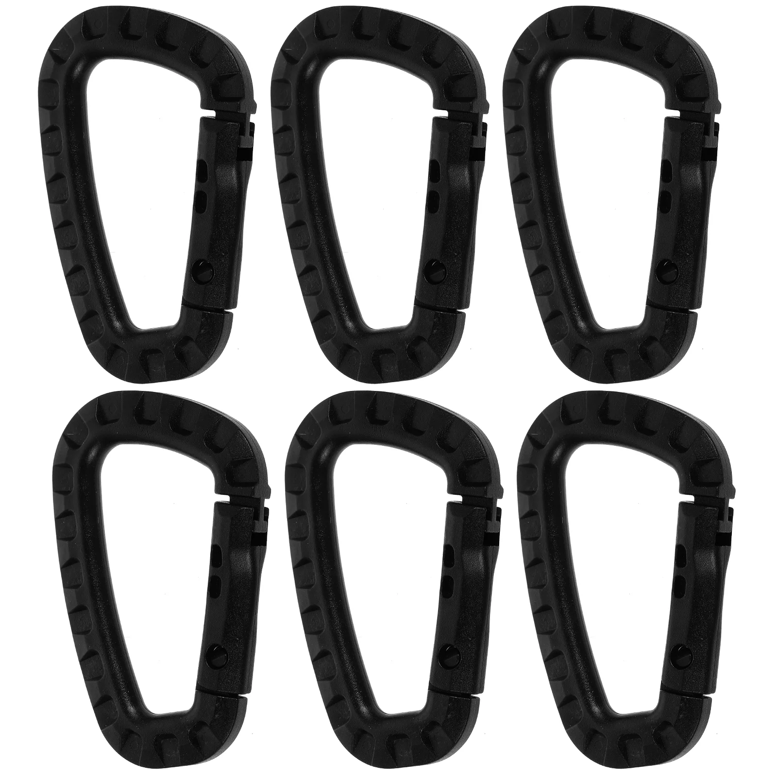 6 Pcs Tactics Anchor Ceiling Hook Suspension Hooks D Shape Mountaineering Buckle