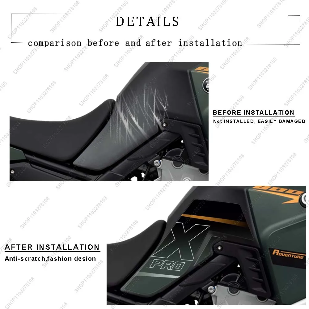 For Kove 800X 800 X Pro Limited Edition New 3D Epoxy Resin sticker kit Motorcycle side fuel Tank Pad Protection Sticker - Image 6