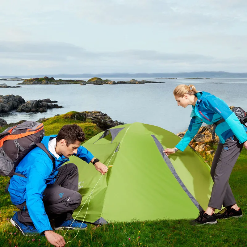 Tenda forniture per esterni tenda da campeggio per due persone Picnic Heavy Rainstorm Prevention attrezzatura da alpinismo da campeggio professionale