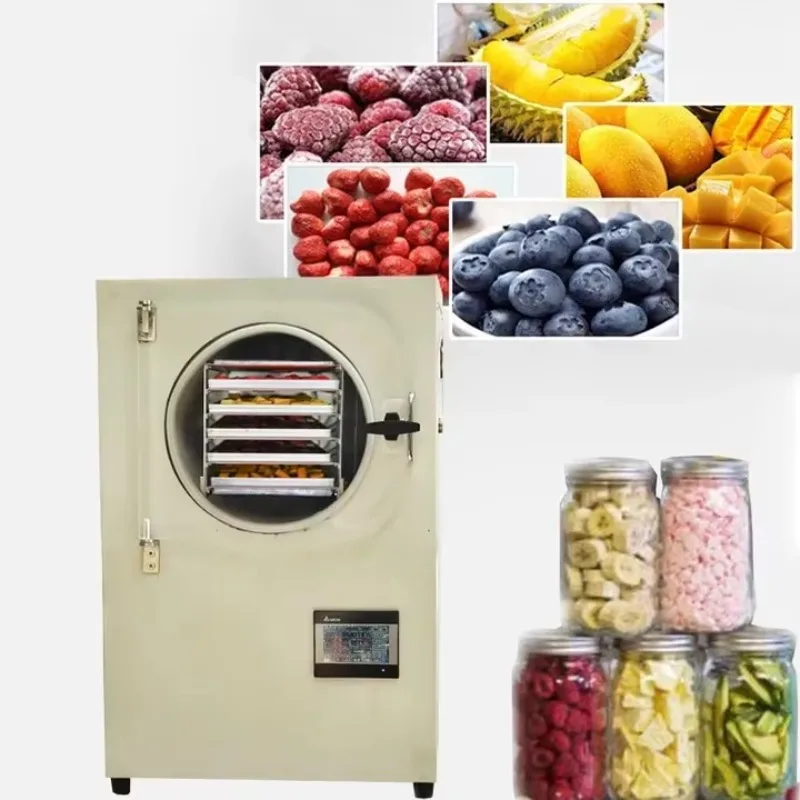 Table Top Freeze Dryer Machine 2kg Capacity Home Lyophilizer for Fruit Vegetable Dried Food Custom