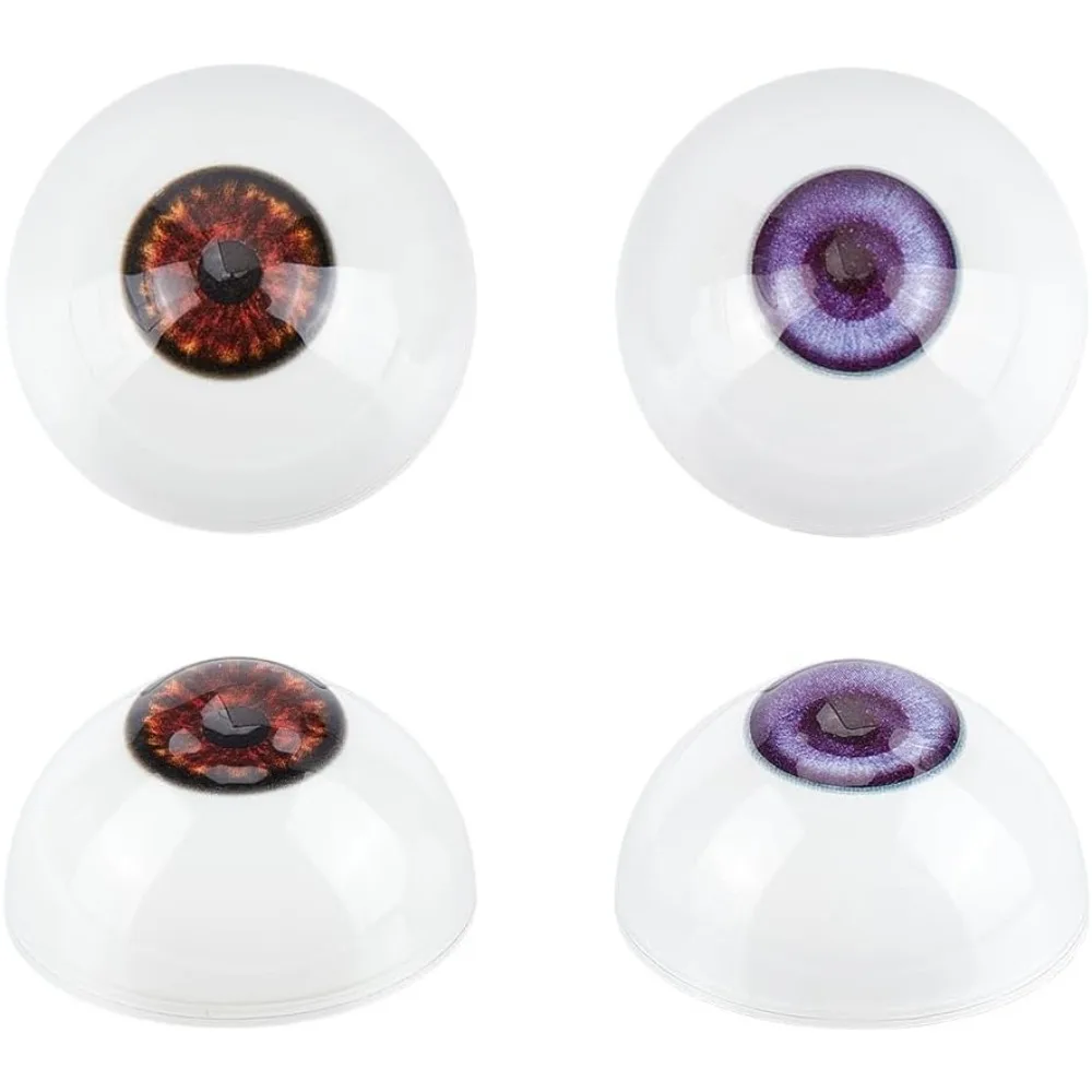 

2 Paris Realistic Eyes Big Eyeballs 32mm Human Eye Half Round Eyeball Large Plastic Eyeballs Hollow Eyeballs Artificial Eye