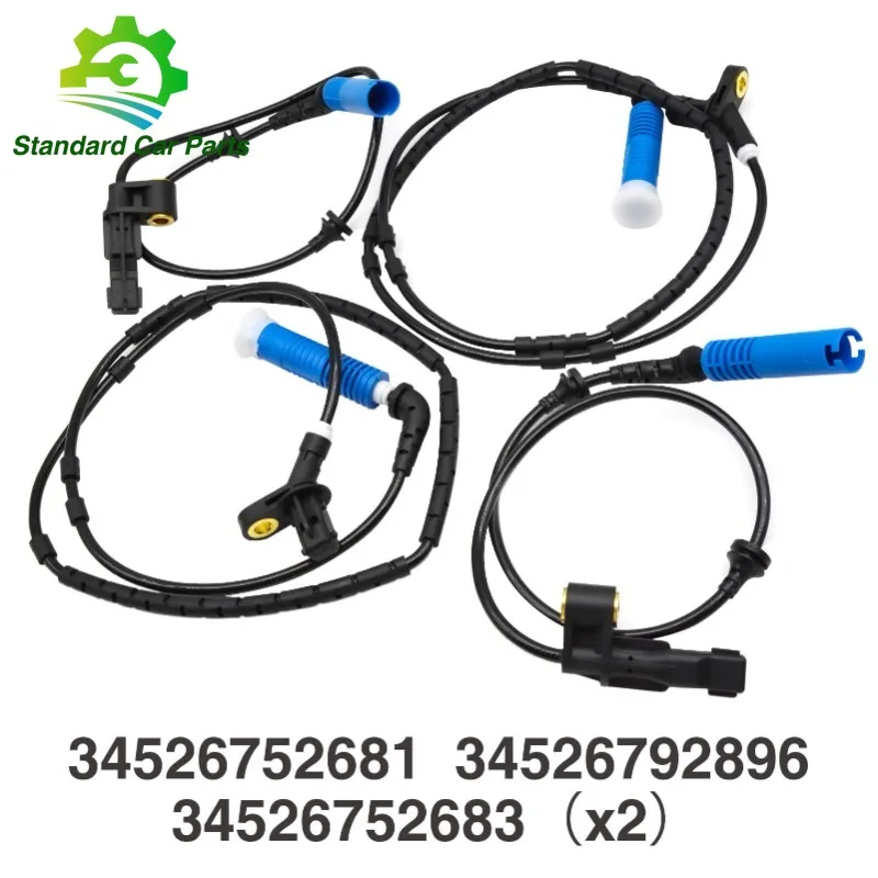 

4PCS 34526752681 34526752682 34526752683 For BMW E46 316 318 320 330 Z4 E85 E86 Front Rear Left Right ABS Wheel Speed Sensor