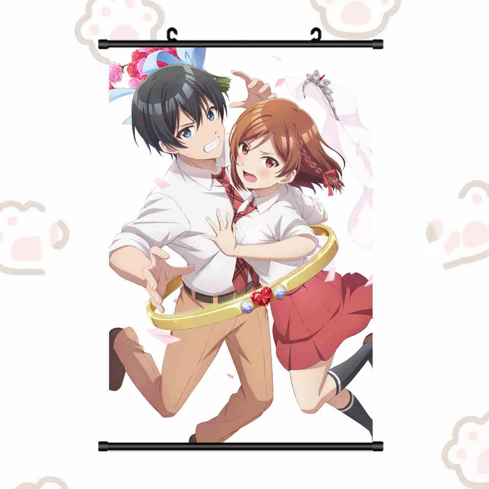 Anime j'ai marié à la fille je déteste la plus en classe affiche Sakuraimori Akane Cosplay défilement Mural tenture murale affiche Art décor