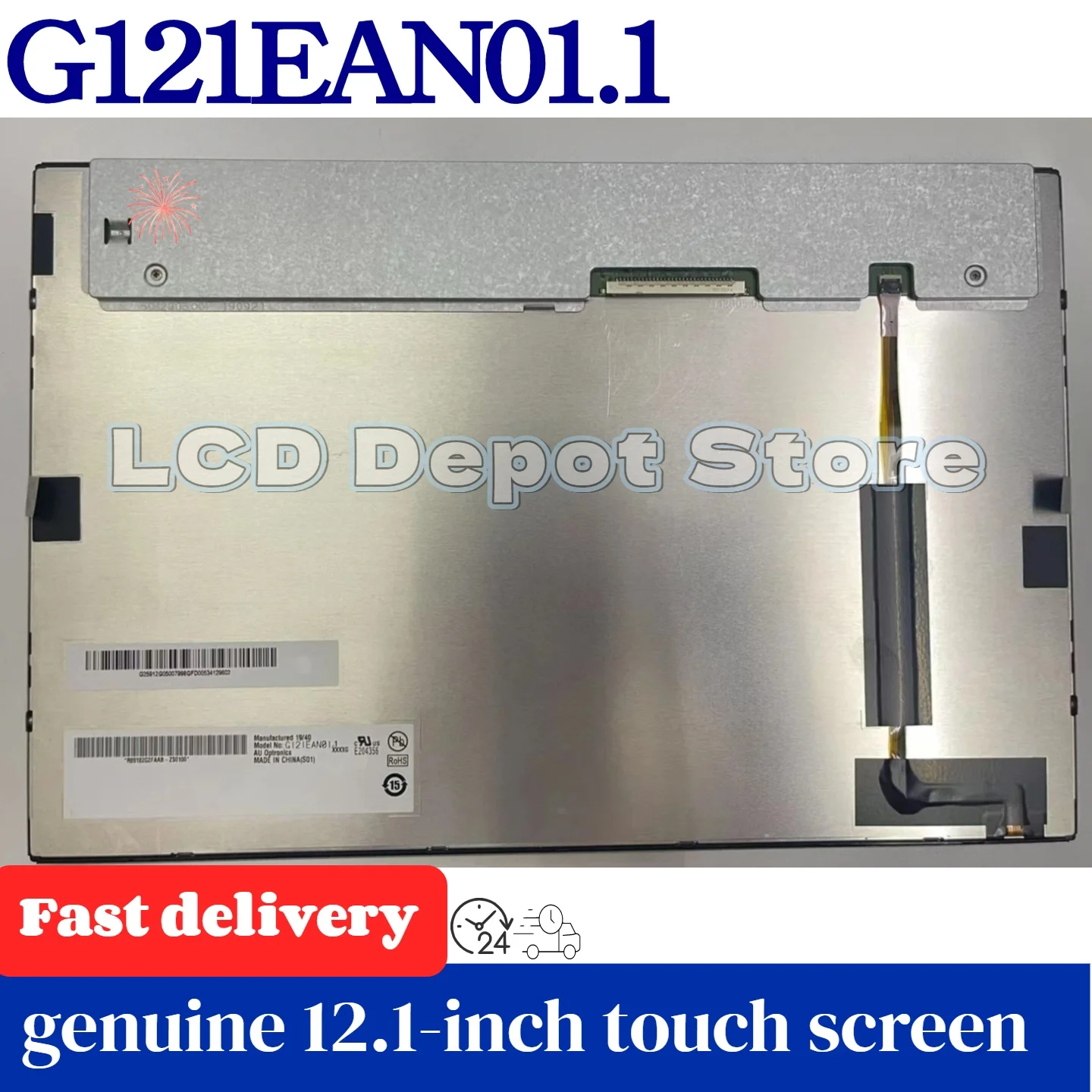 G121EAN01.1  G121EAN01.4 G121EAN01.0 Original brand new 12.1-inch IPS 16:9 LCD display module 1280(RGB)×800 LVDS 30-pin