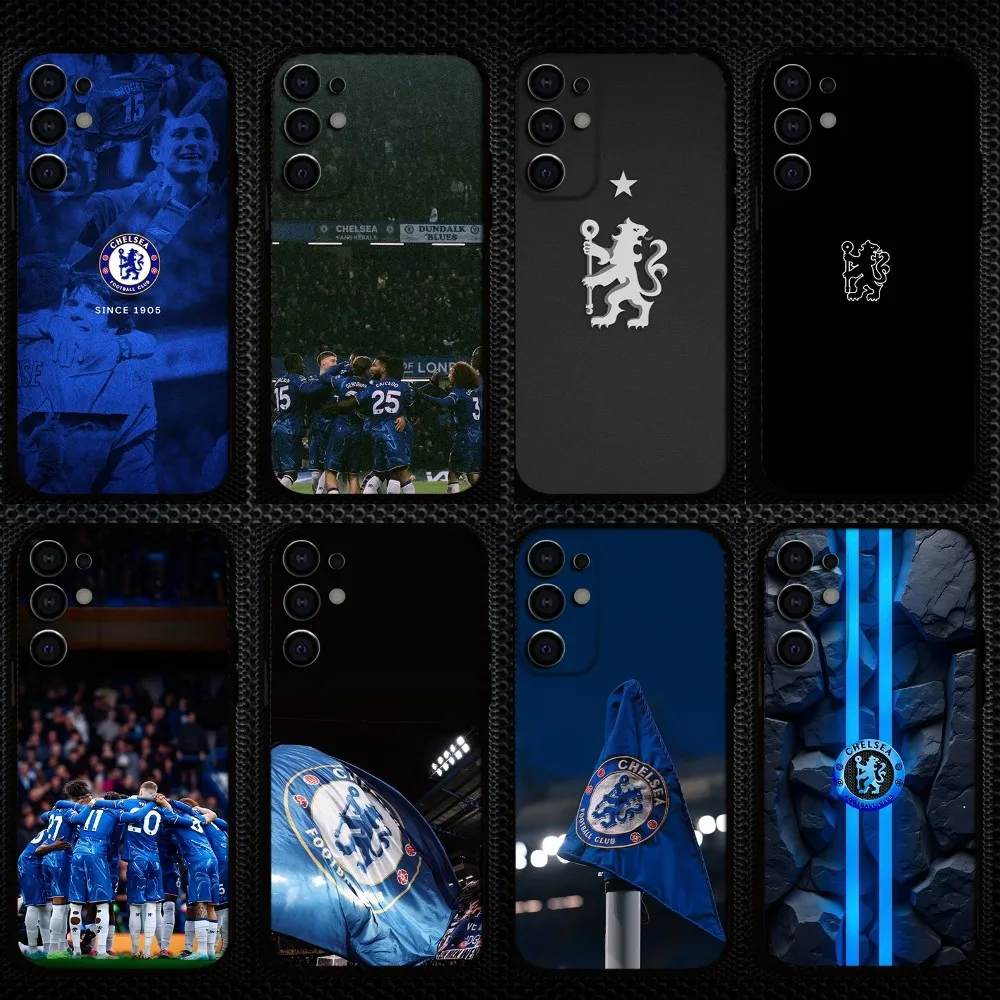 

football chelsea Phone Case For Samsung S25/S24/S23/S22/S21/S20/Plus,Fe,Lite/Others Black Cover