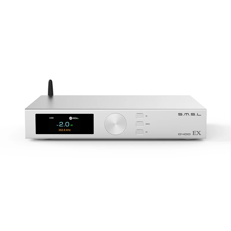 SMSL D400EX Hi-Res Audio Decoder 2x AK4499EX DAC-chip XU316 MQA USB DAC Optische coaxiale I²S Bluetooth-ingang met afstandsbediening