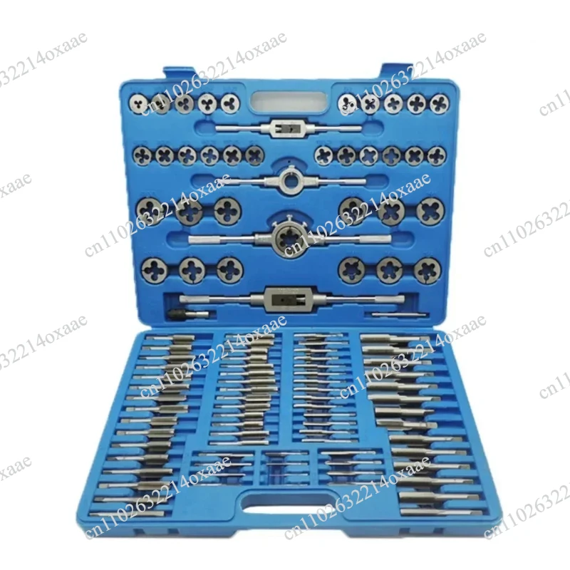 

110PCS Bearing Steel Tap Die Set With Taper Tap And Thread Gauge