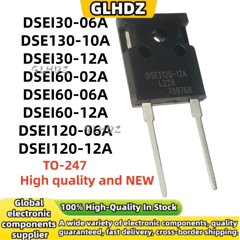 5Pcs 100%NEW DSEI30-06A DSE130-10A DSEI30-12A DSEI60-02A DSEI60-06A DSEI60-12A DSEI120-06A DSEI120-12A spot goods TO-247
