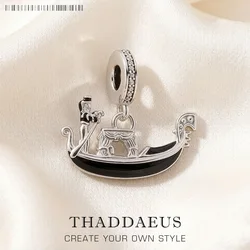 Charm Pendant Venice Gondola Europe Accessories Good Jewelry For Women Men Romance Gift In 925 Sterling Silver