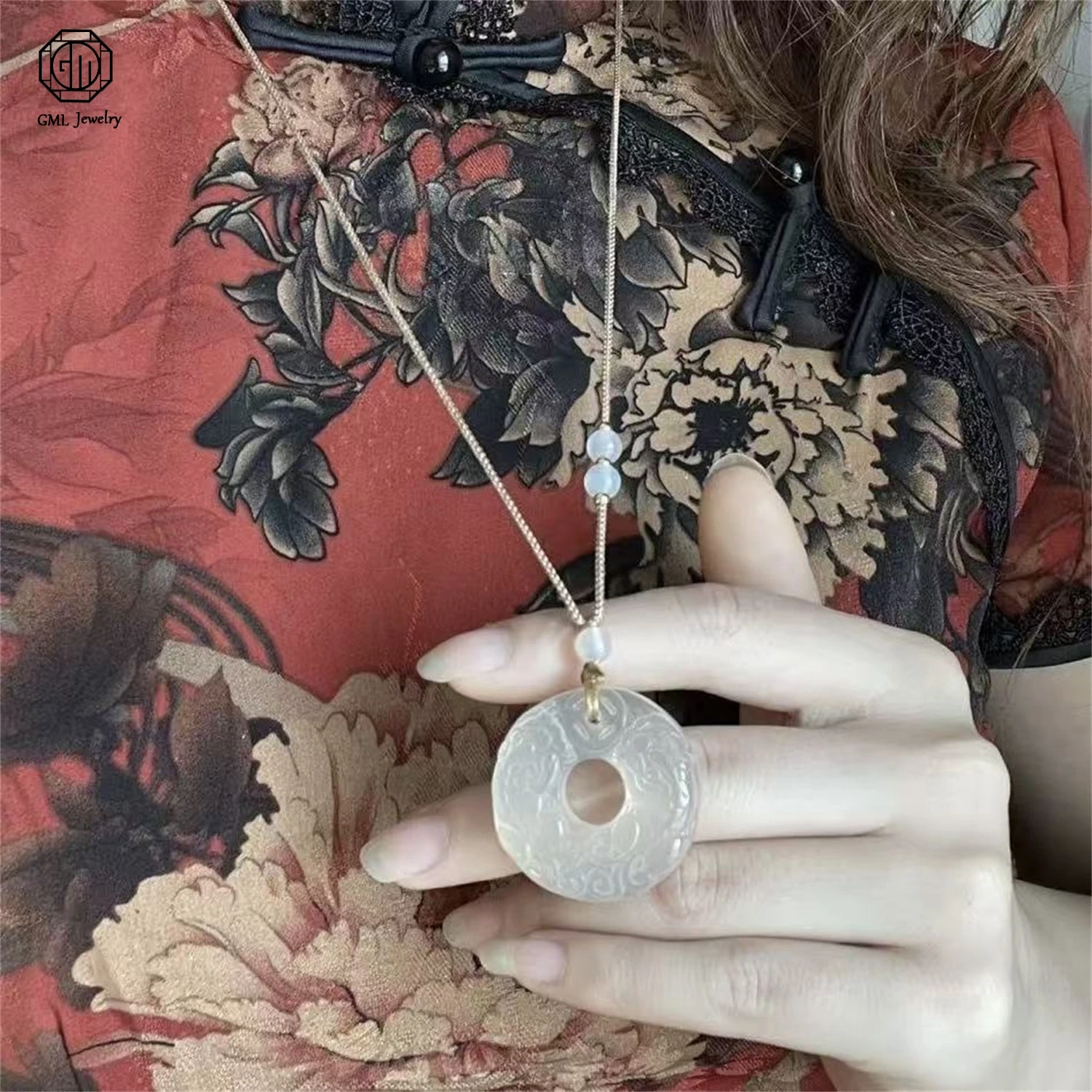 

Натуральный белый халцедон, двойной кулон-оберег Пи Сю, приносящий мир и богатство, унисекс, для мужчин и женщин, имитация нефрита, ювелирное изделие