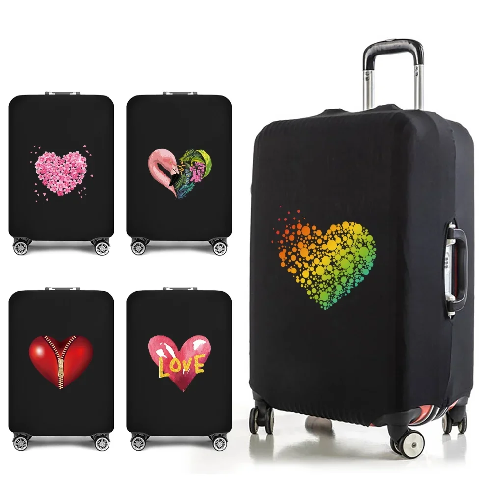 

Luggage Cover Suitcase Travel Accessories Love Print for18-32 Inch Elastic Dust Trolley Protective Case Traveler Bag Covers