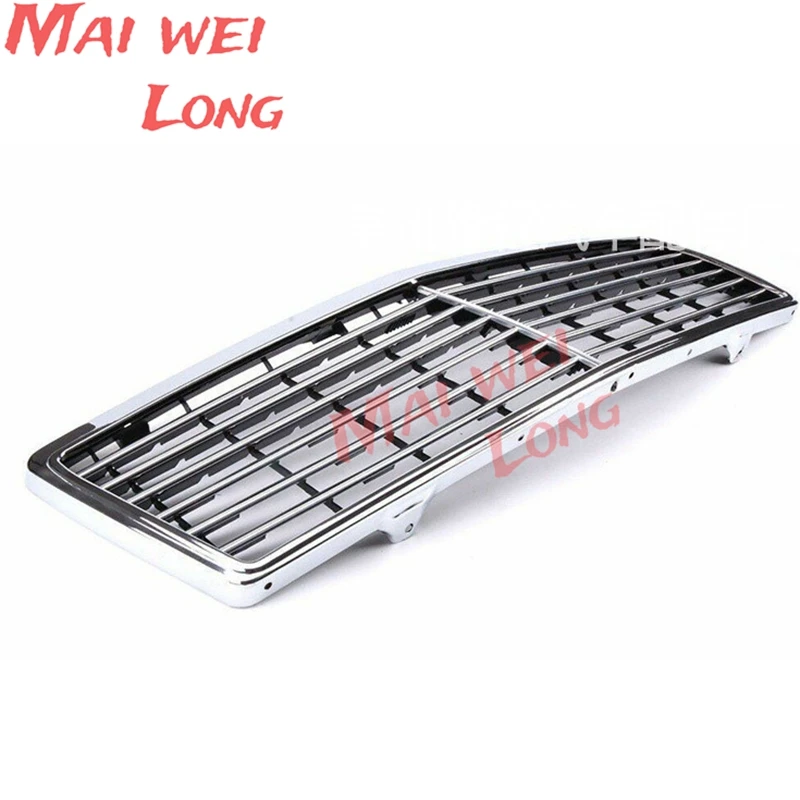 Car Front Bumper Grill Grille Chrome Silver For Mercedes Benz W140 S Class 1994-1999 Car Styling Accessories Body Kit