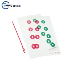 Rosso e verde Lifebuoy Card Collection Card collezione binoculare per bambini funzione di fusione formazione di procopia RD003