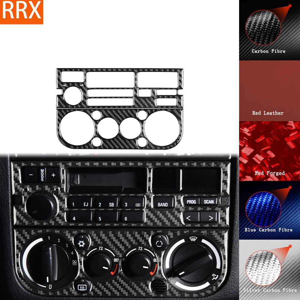 For BMW 3 Series E36 1994-1996 Real Carbon Fiber Sticker Radio air conditioning control panel Car inside decorative Accessories