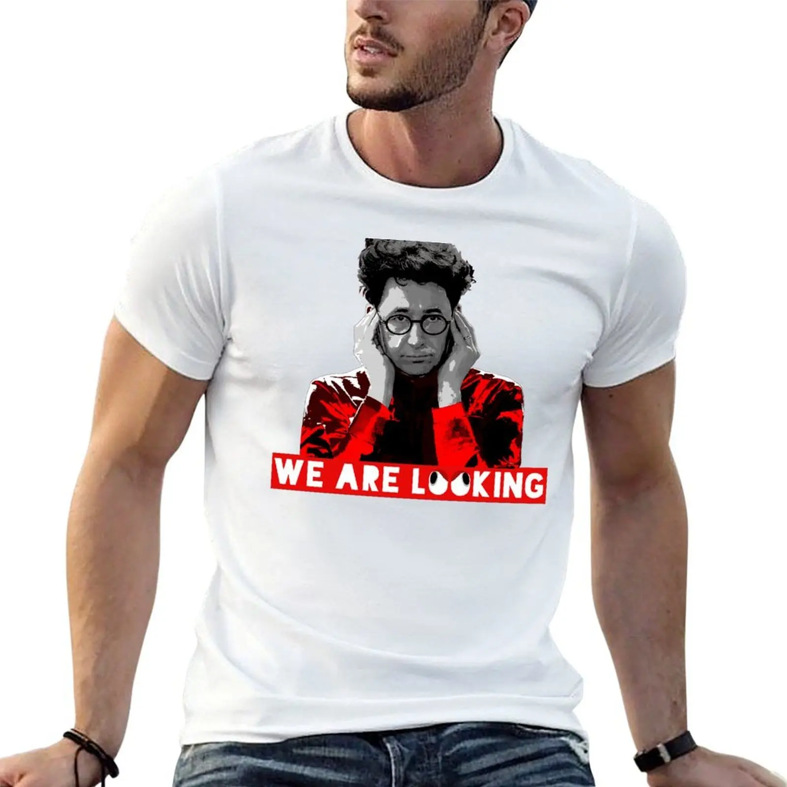 

We Are Looking T-Shirt cotton t shirts man 100% man t shirts high quality luxury brand man tshirt T-shirt
