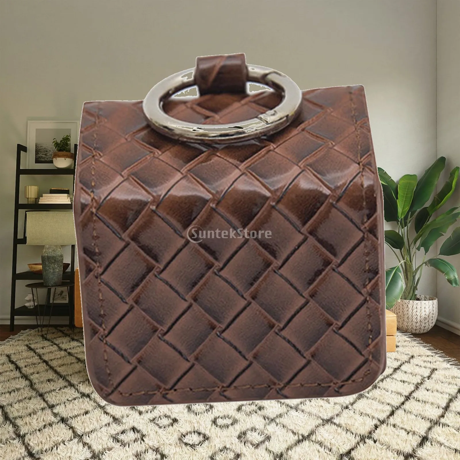Durable Golf Ball Bag Mini Lightweight Water Resistant Leather Square Waist Pack Carrier Storage Case