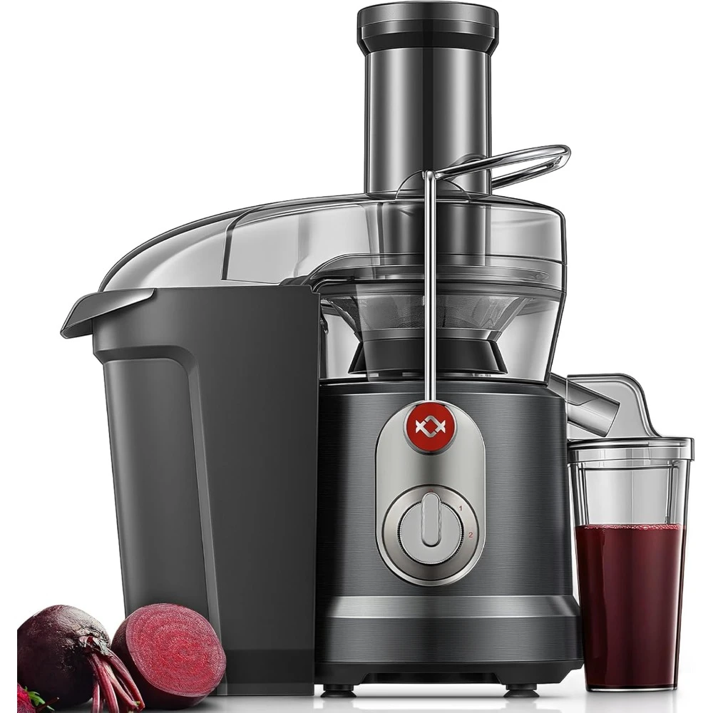 

Juicer Machines, 1300W Peak Power Centrifugal Juice Extractor Machine with 3.2" Wide Mouth, 2-Speed Fruit Juicer