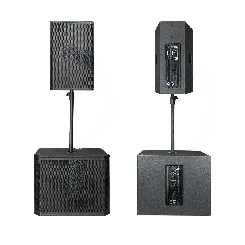 

Outdoor PA Professional Sound System 18 Subwoofer Post Array Stage Speakers