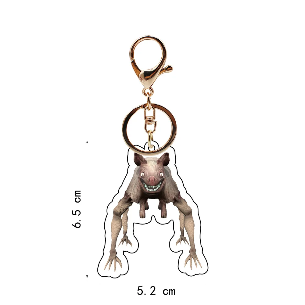 New Zoochosis Acrylic Keychain Hot Game Figure Zoochosis Dolls Mutated Animal Keychian Kids Gifts Birthday Halloween Accessories