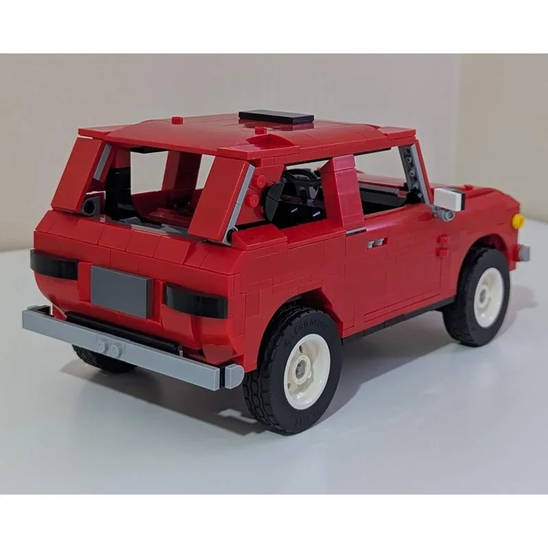 MOC-229870 novo caminhão vermelho esportes carro blocos de construção model919partsmoc criativo meninos crianças aniversário blocos de construção brinquedo presente