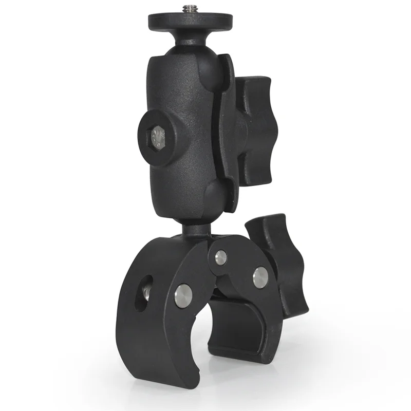 Support de caméra d'action Super Clamp pour GoPro, moniteur à tête sphérique à 360 °, vélo, moto, sport