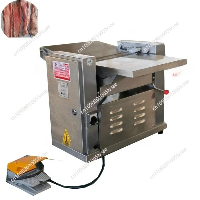 New adjustable thickness processor fresh meat fat remover for pork