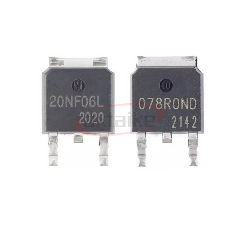 5pcs SVT078R0ND 078R0ND 68V 88A STD20NF06L 20NF06L 30A 60V TO-252  N-channel MOSFET SMD Transistor