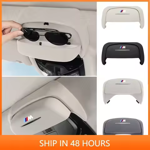 -Car Sunglasses Holder Sunroof Sunglasses Case Suede Glasses Storage Box For BMW 3 5 Series X3 X5 U11 G01 G02 G07 G05 G60 G30 G2