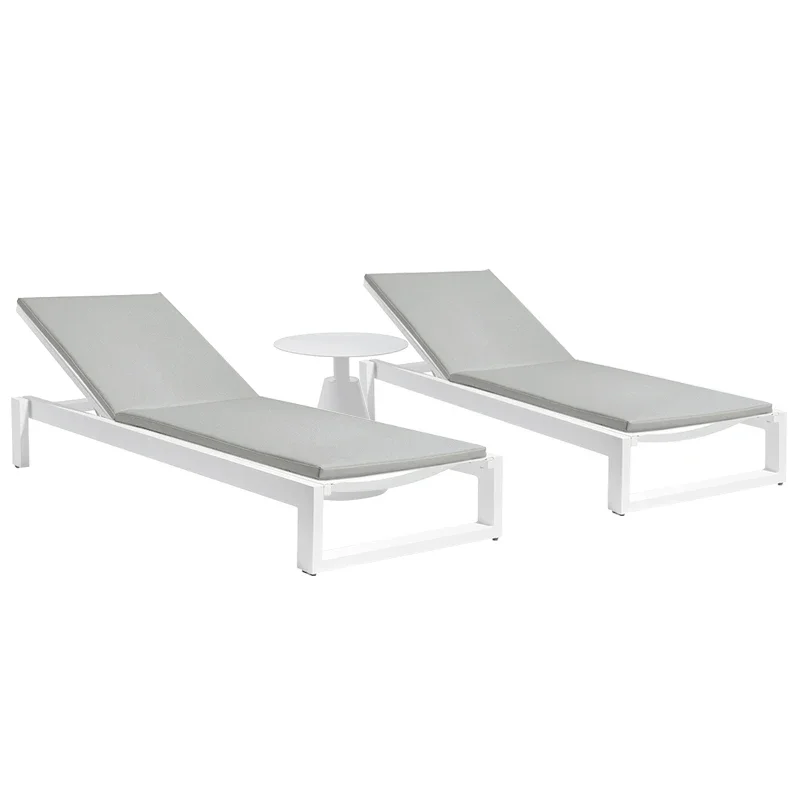 Swimming Pool Beach Chair Chaise Lounges Garden Set Rocking Terrace Gardening Luxury Bamboo Balcony Chairs Outdoor Furniture