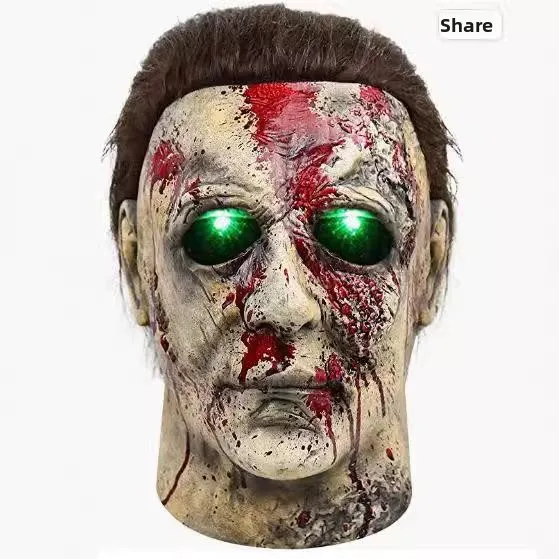 หน้ากากยางลาเท็กซ์สำหรับผู้ใหญ่และเด็ก ชุดแสดง ชุดแฟนซีสยองขวัญ ดีไซน์แบบดั้งเดิมของจีน ชุดการแสดงบนเวที แฟชั่นสำหรับผู้หญิง