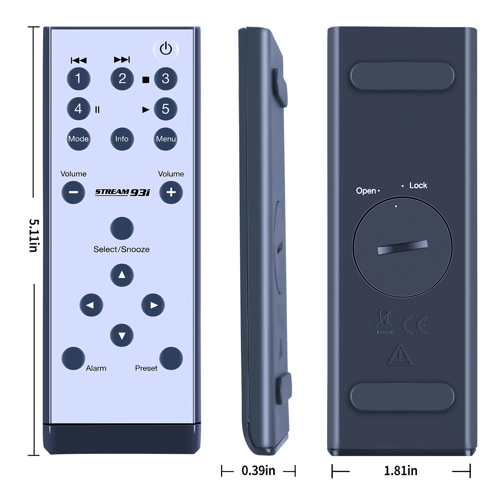 Imagem -05 - Idab Radio Controle Remoto Festoon Rodges93i Stream 93