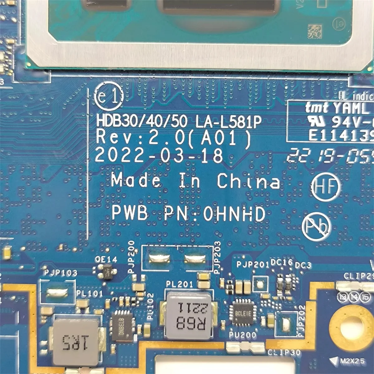 02PPVM 2PPVM For Dell Latitude 7330 7430 7530 Laptop Motherboard LA-L581P i7-1265U 16GB 100% Full Tested