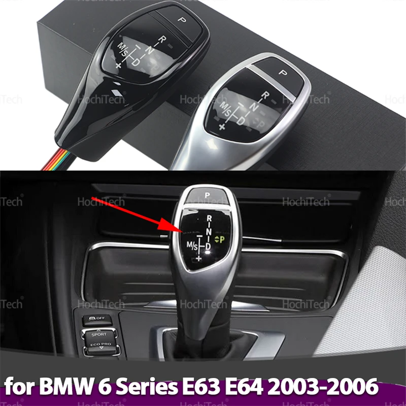 

LED Light Gear Shift Knob Automatic Transmission Rod Head for BMW 6 Series E63 E64 Pre-facelift 2003-2006