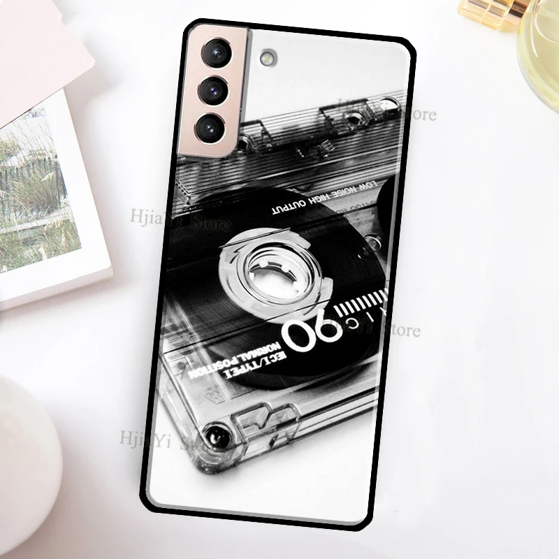 Retro Cassette Tape Cover For Samsung Galaxy S21 Ultra Note 20 Note 10 S8 S9 S10 S22 Plus S20 FE Phone Case