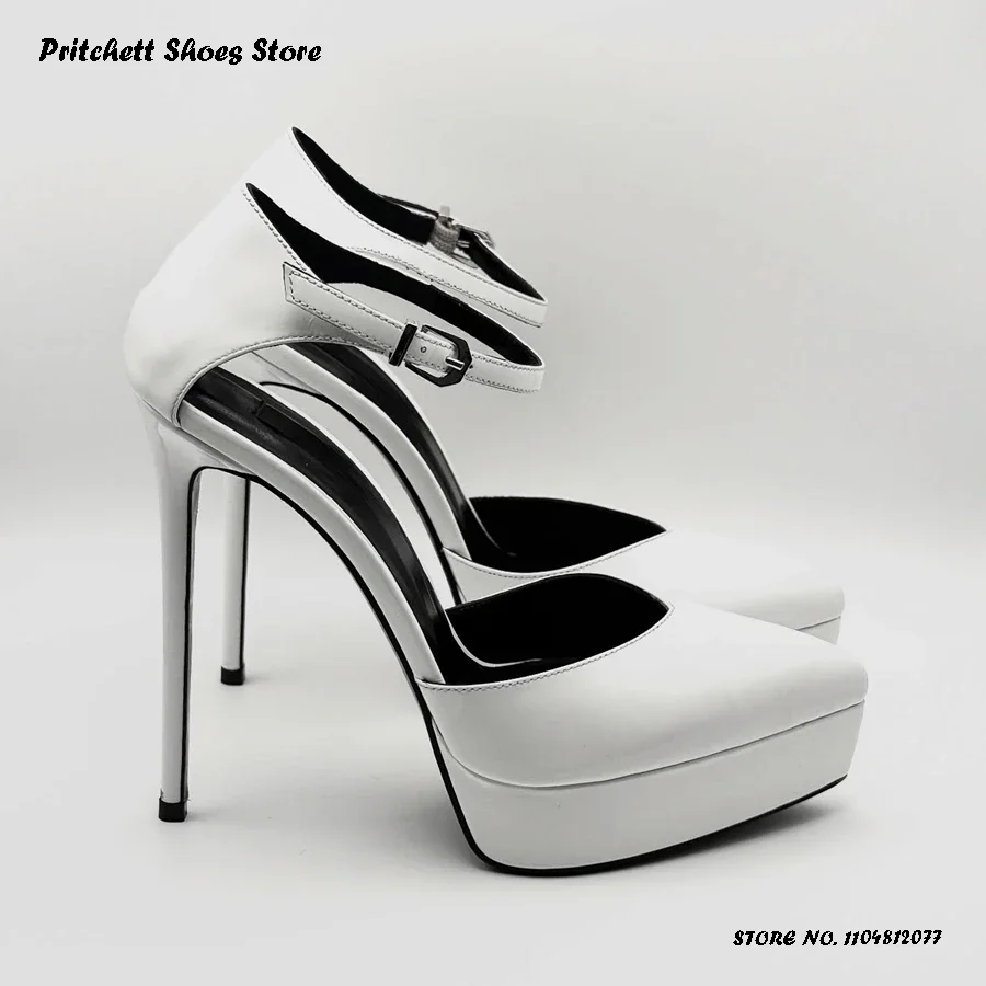 

Женские атласные туфли-лодочки на платформе для вечеринок, элегантные туфли на очень высоком тонком каблуке с острым носком, весна-лето, платье на шпильке с пряжкой и ремешком